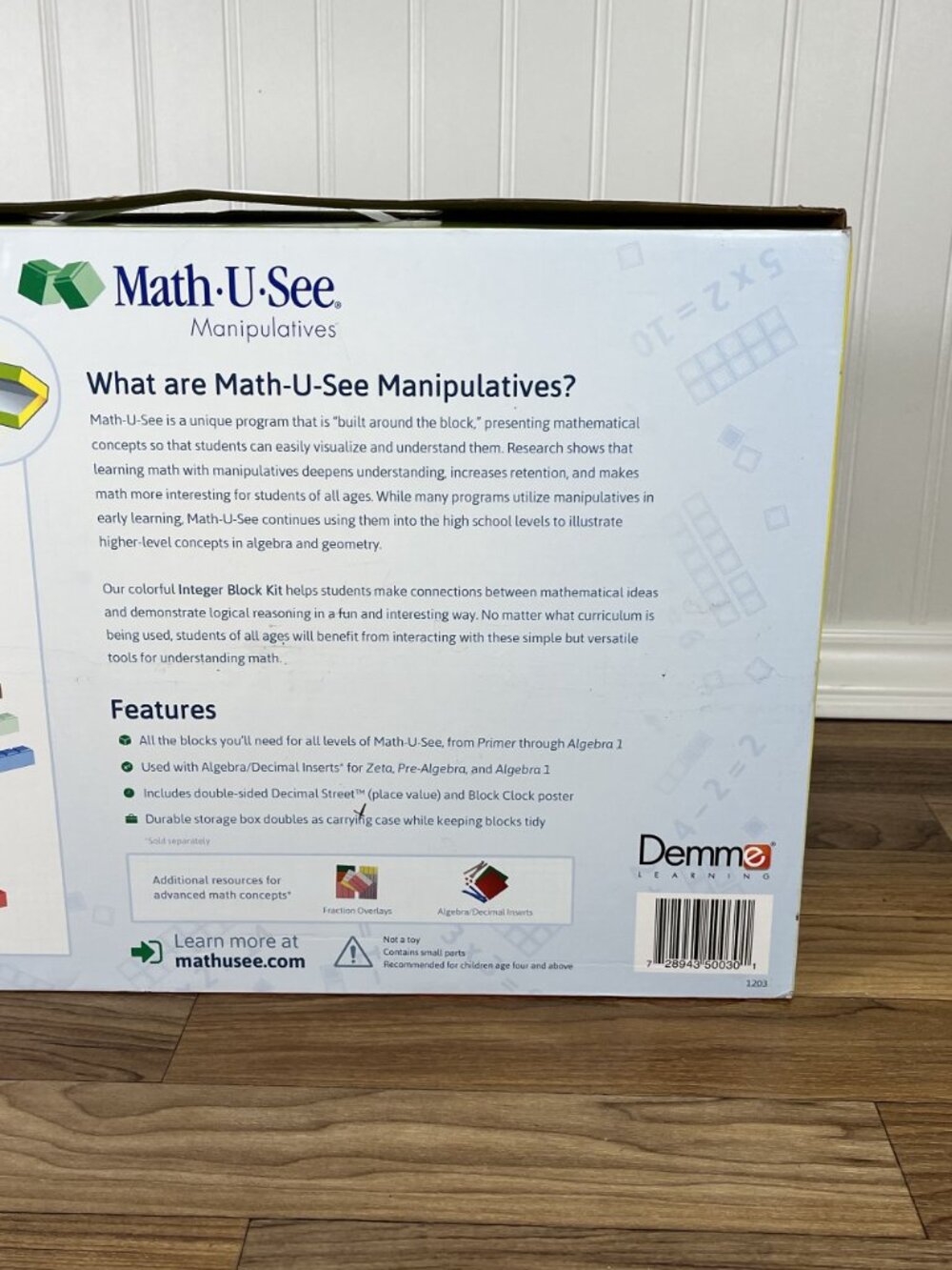 Math-U-See Manipulatives Integer Block Kit set Demme Learning Mathematics w/ Box - Picture 5 of 12
